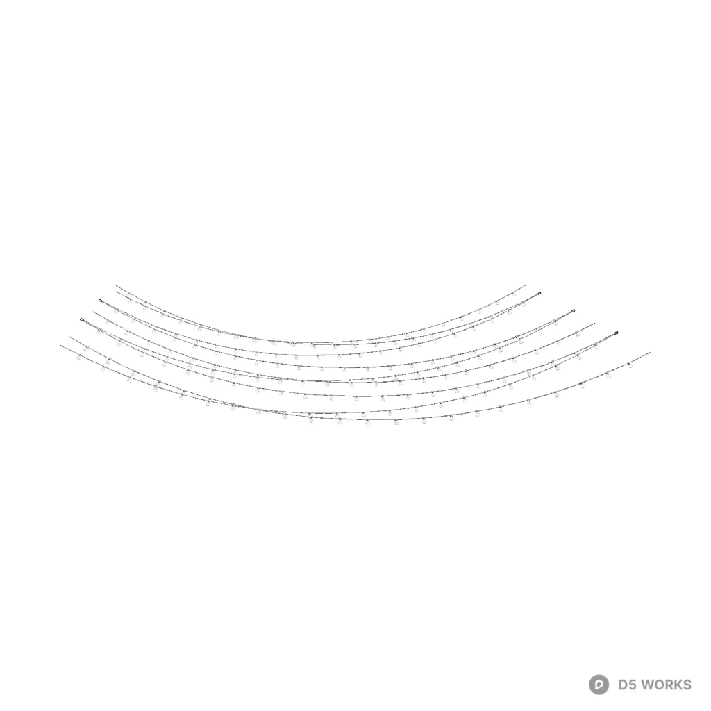Decorative string lights 03 3d model - Image 1