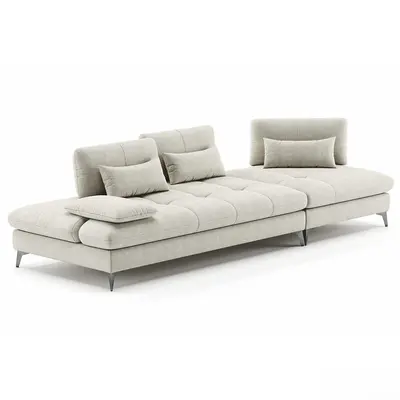 Modular Tufted Sectional Sofa 3d model