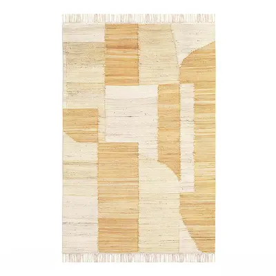 Abstract Geometric Woven Rug 3d model