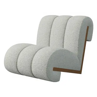 Textured Curved Armchair 3d model