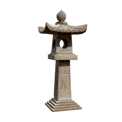 Stone Lamppost 3d model