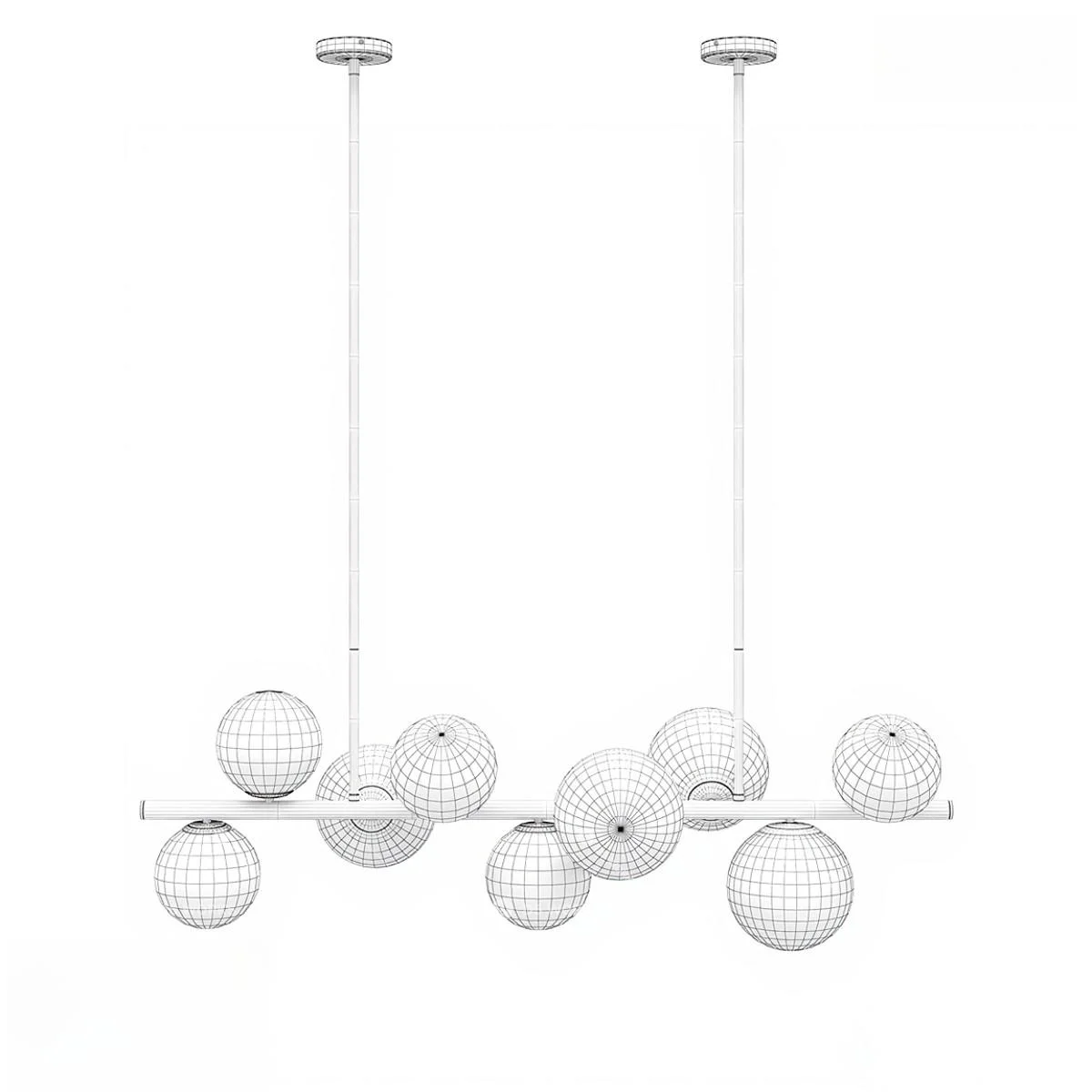 Contemporary Pendant Light 3d model thumbnail 2