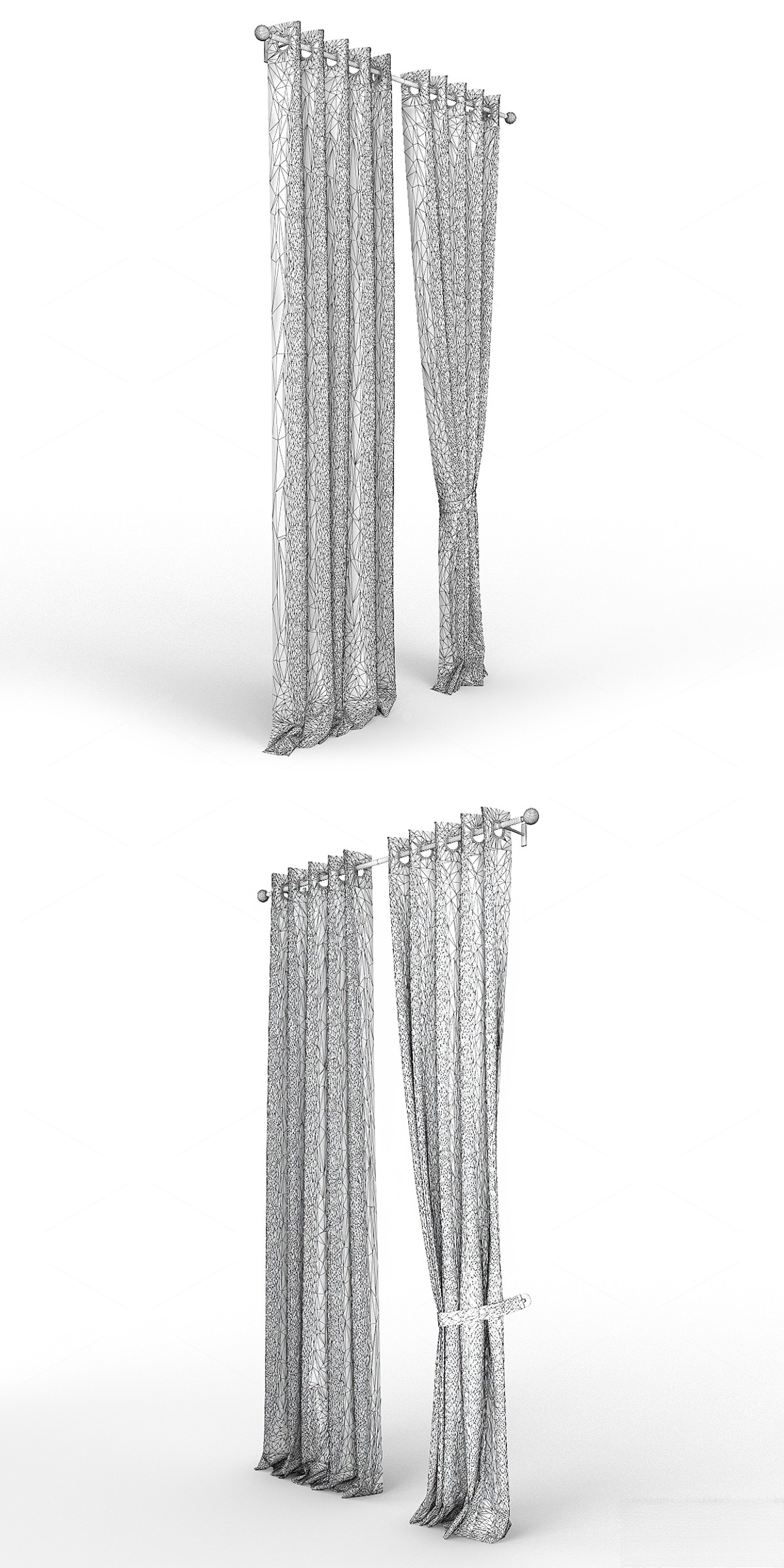 Curtains 3D Models 3
