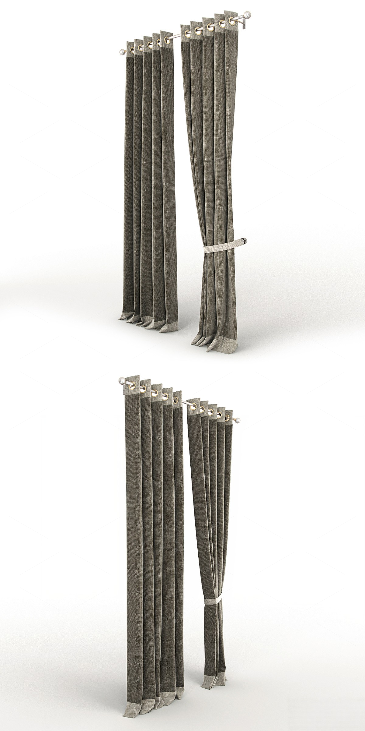 Curtains 3D Models 2