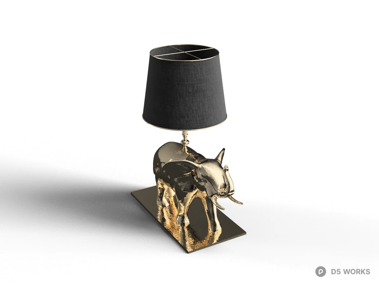 Metal Fish Sculpture Decorative Set 3d model - Image 1