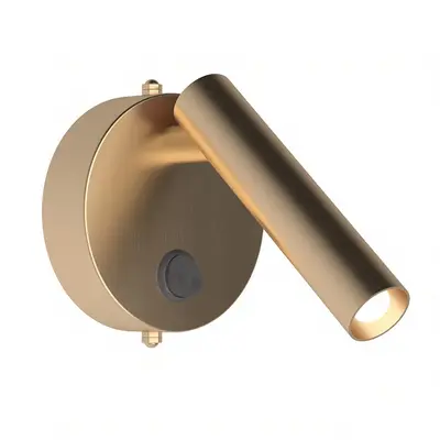 Brushed Gold Adjustable Wall Lamp 3d model
