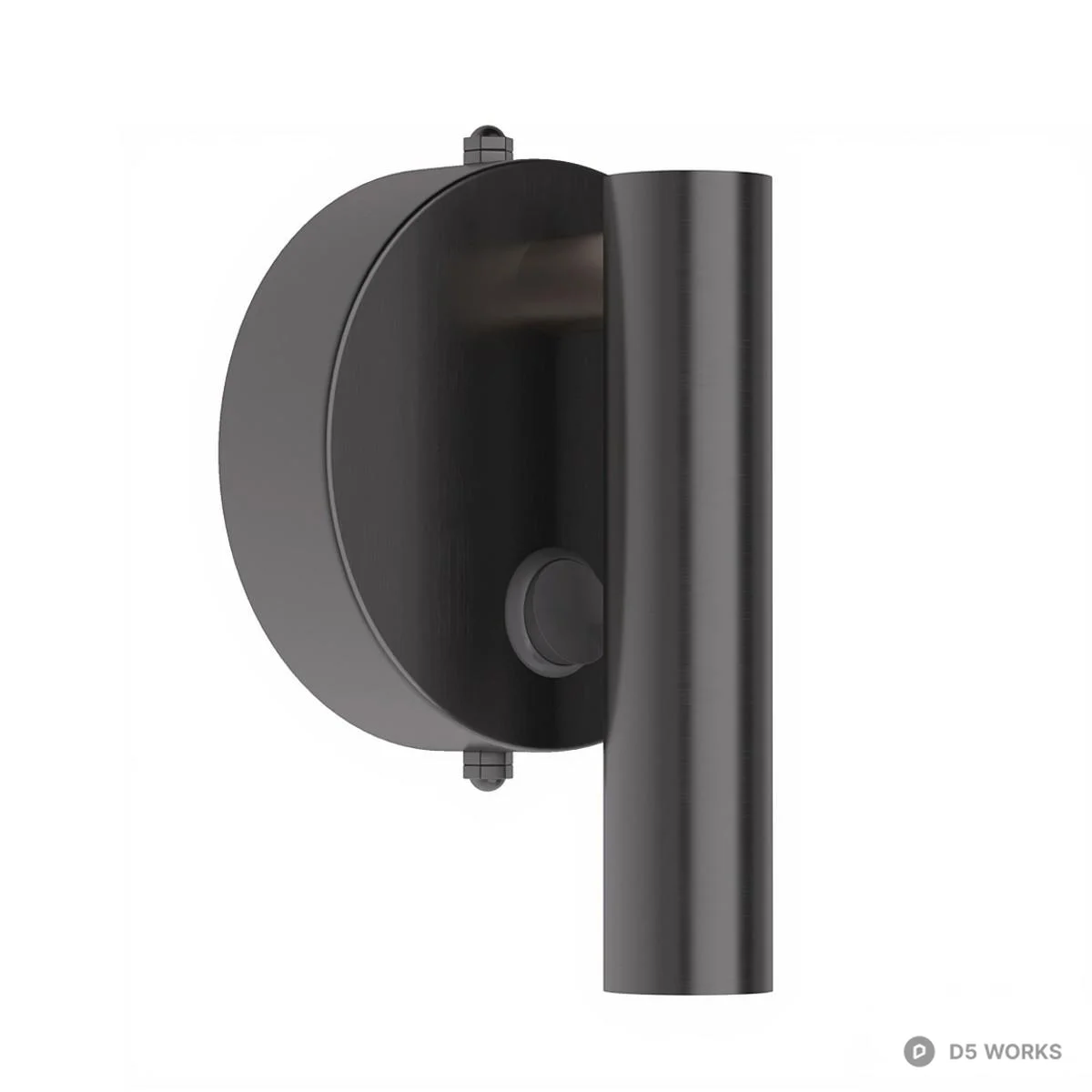Brushed Gold Adjustable Wall Lamp 3d model thumbnail 2