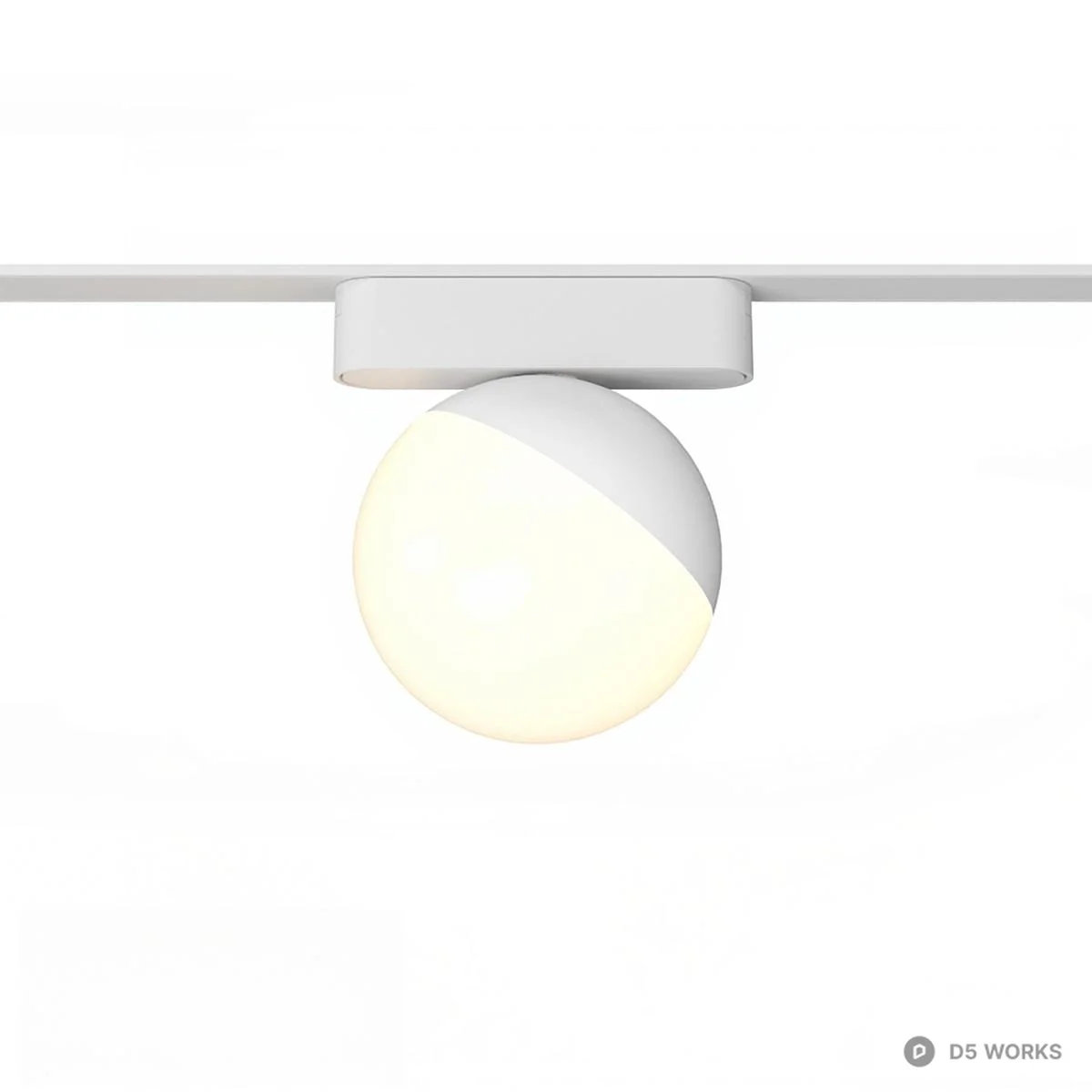 Minimalist Track Spotlight 3d model thumbnail 2