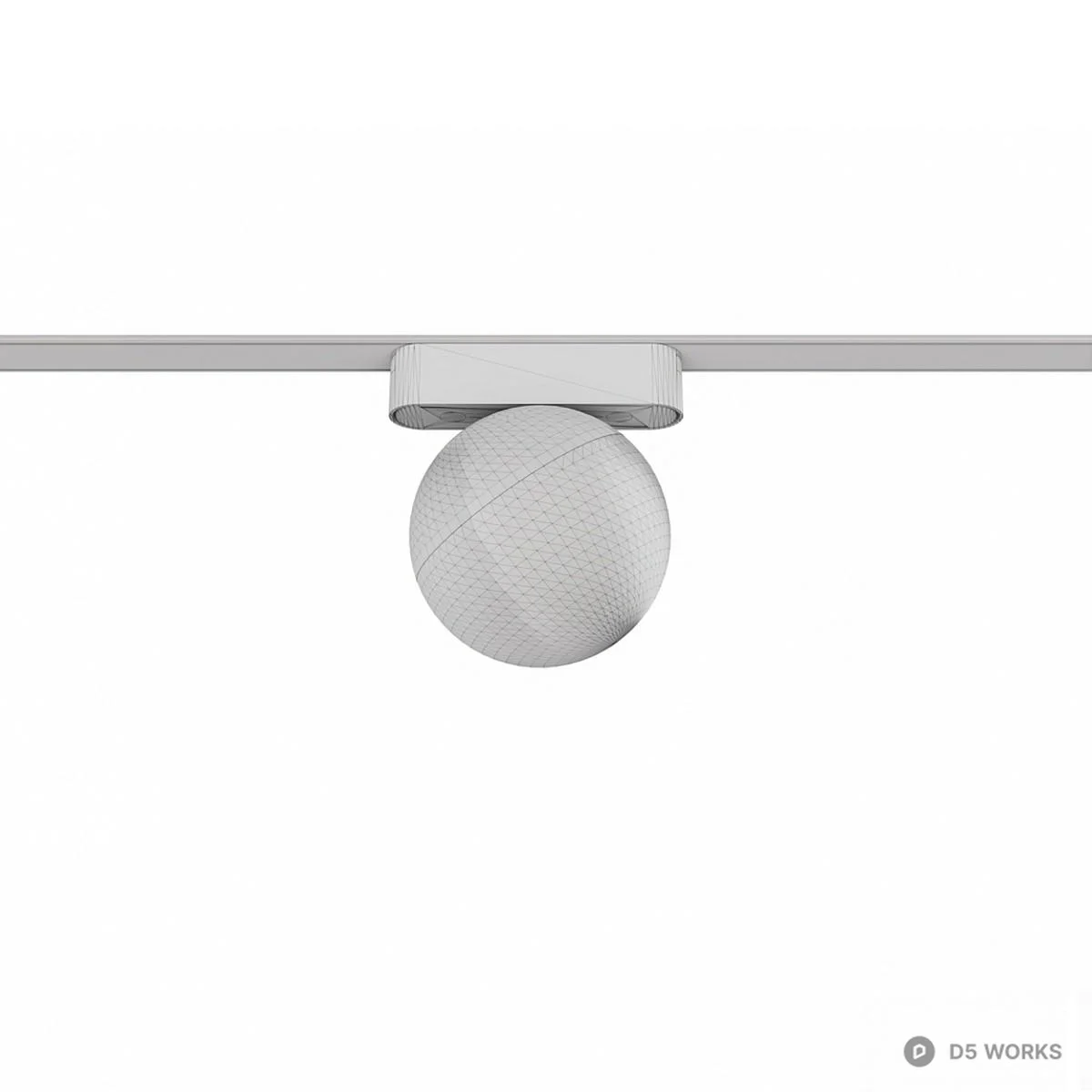 Minimalist Track Spotlight 3d model thumbnail 3