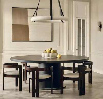 Transitional Dining Table & Chairs Set