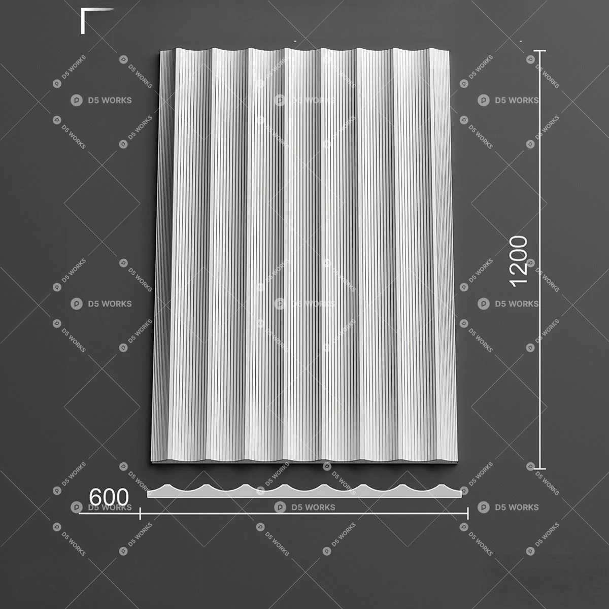 Wall Panel 3d model thumbnail 2
