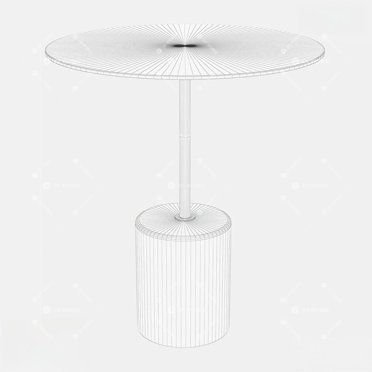 Quiet Luxury End Table 3d model thumbnail 2
