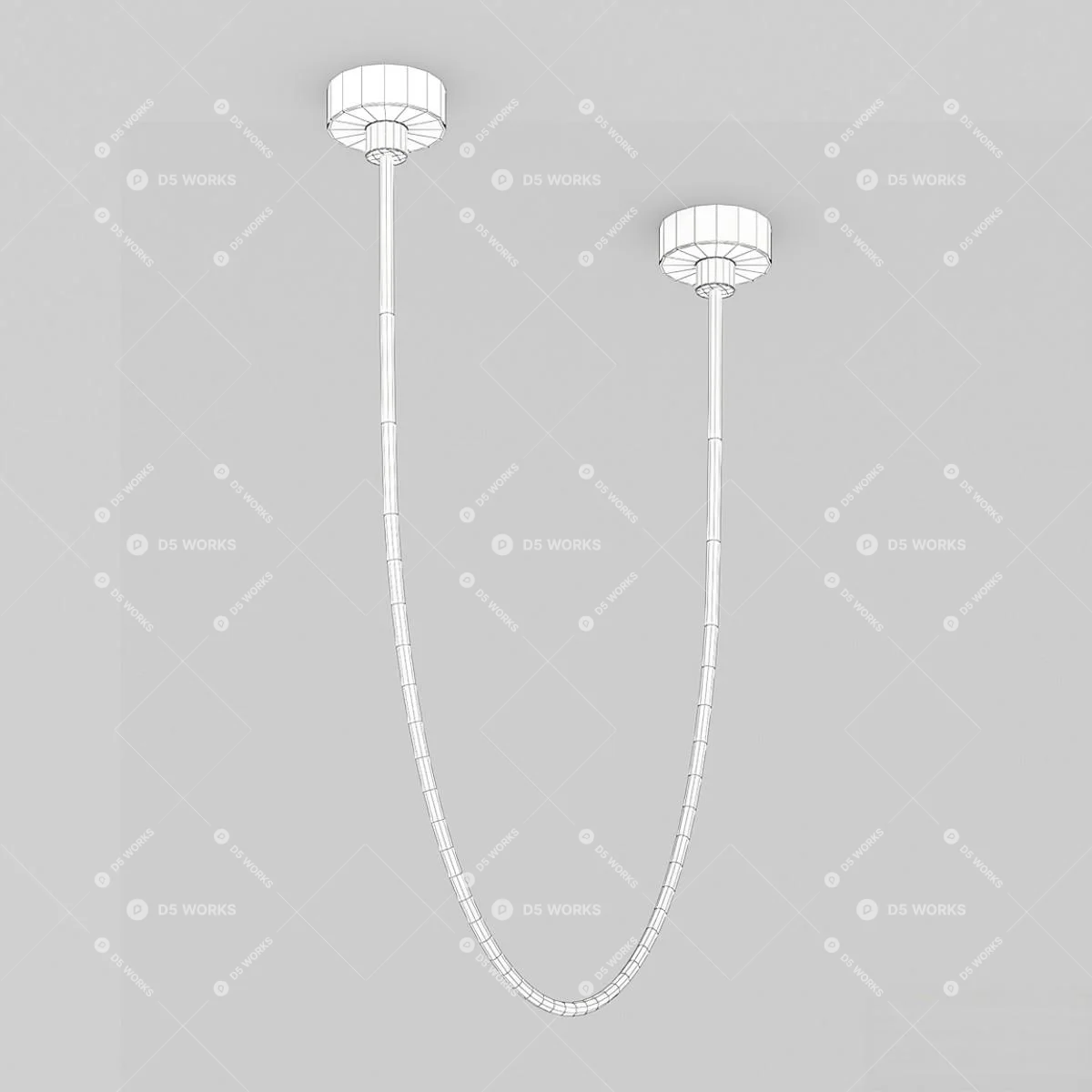 Modern Pendant Light 3d model thumbnail 2