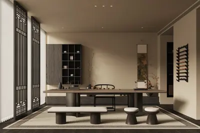 Chinese Tea Room 3d model