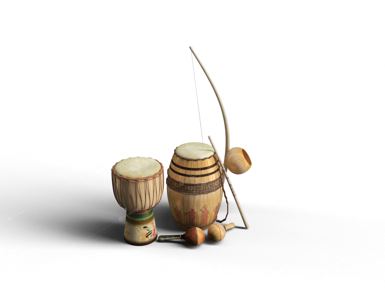 Musical Instruments & Art Supplies 3D Models