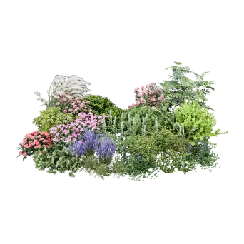 Flower Bed Combo 13 3d model