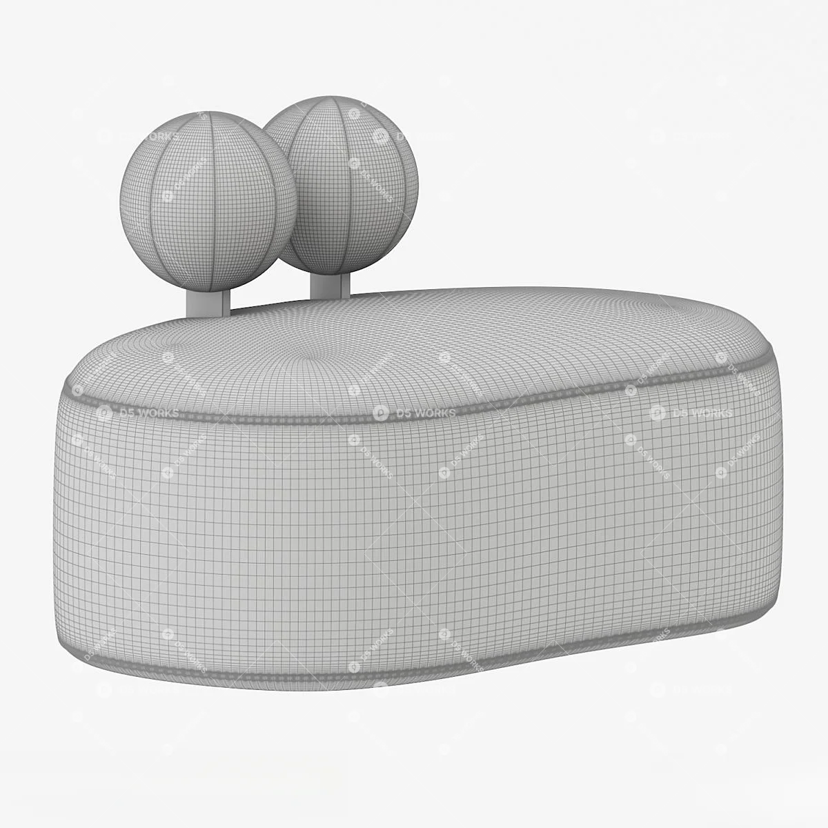 Single Sofa 3d model thumbnail 2