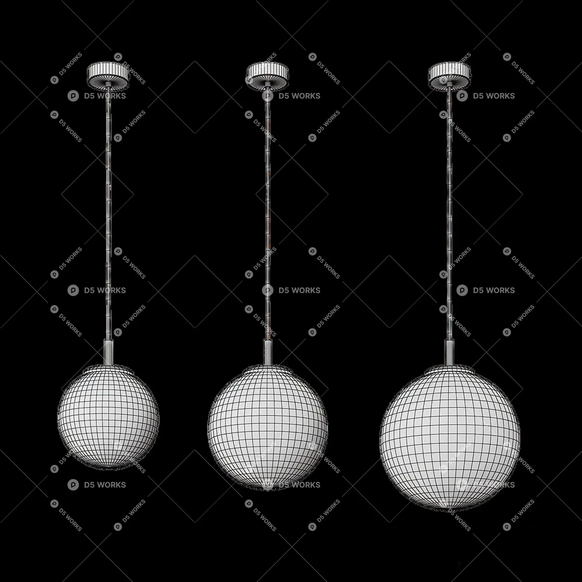 Pendant Light 3d model thumbnail 2