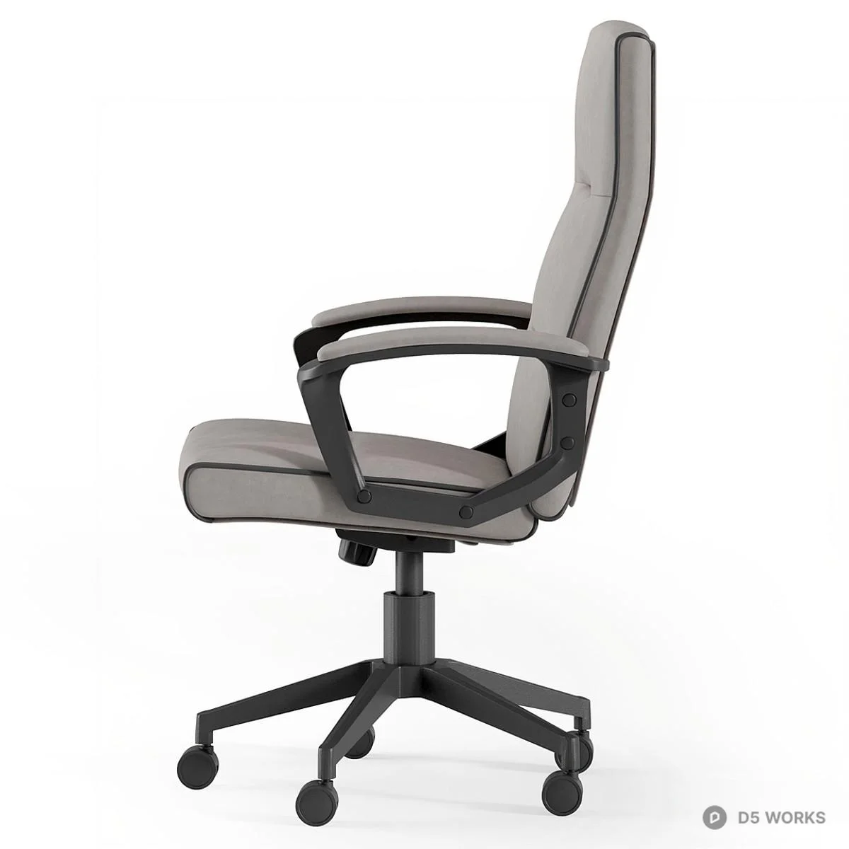 Ergonomic Leather Office Chair 3d model thumbnail 3