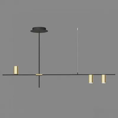Minimalist Linear Pendant Light 3d model