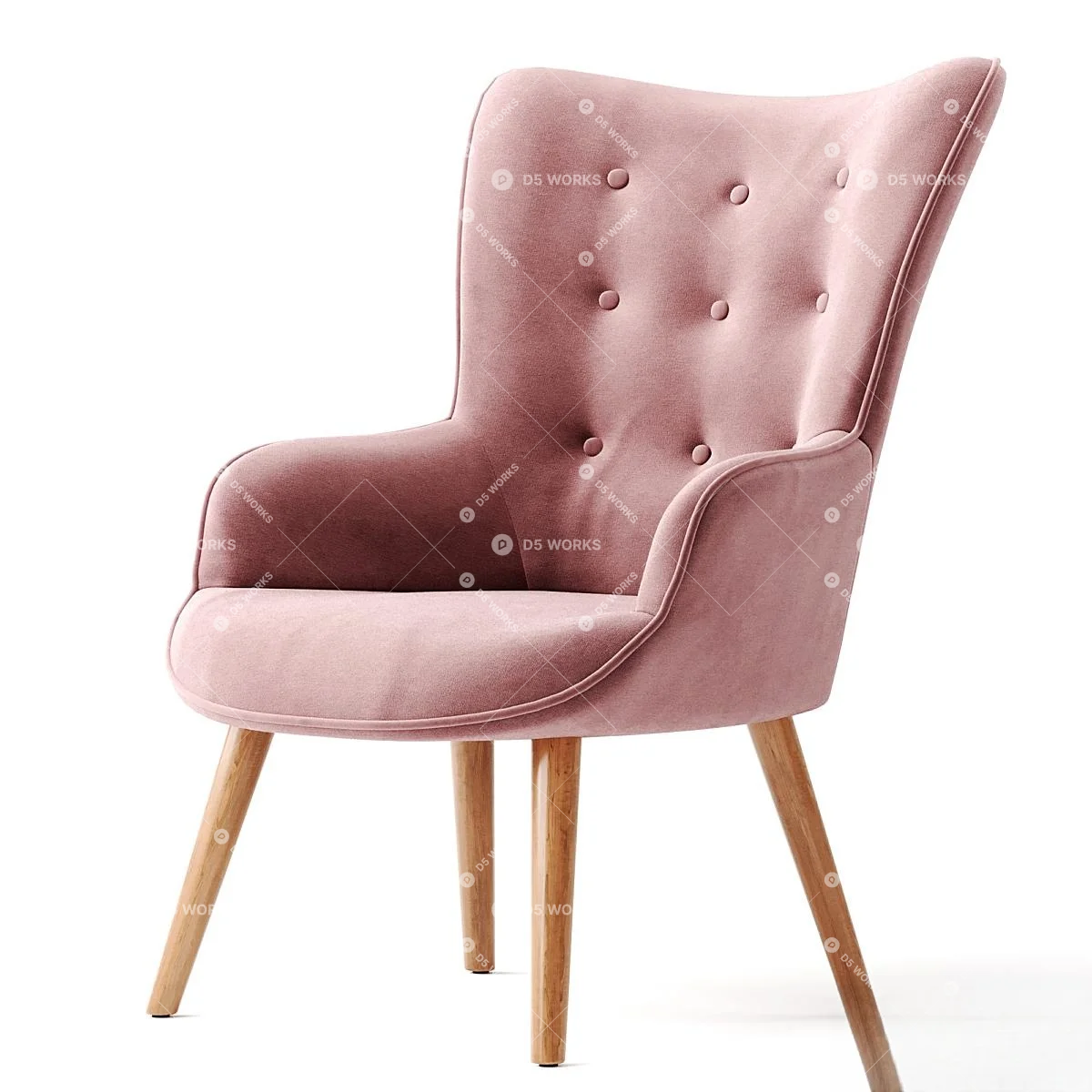 Postmodern Armchair 3d model thumbnail 6