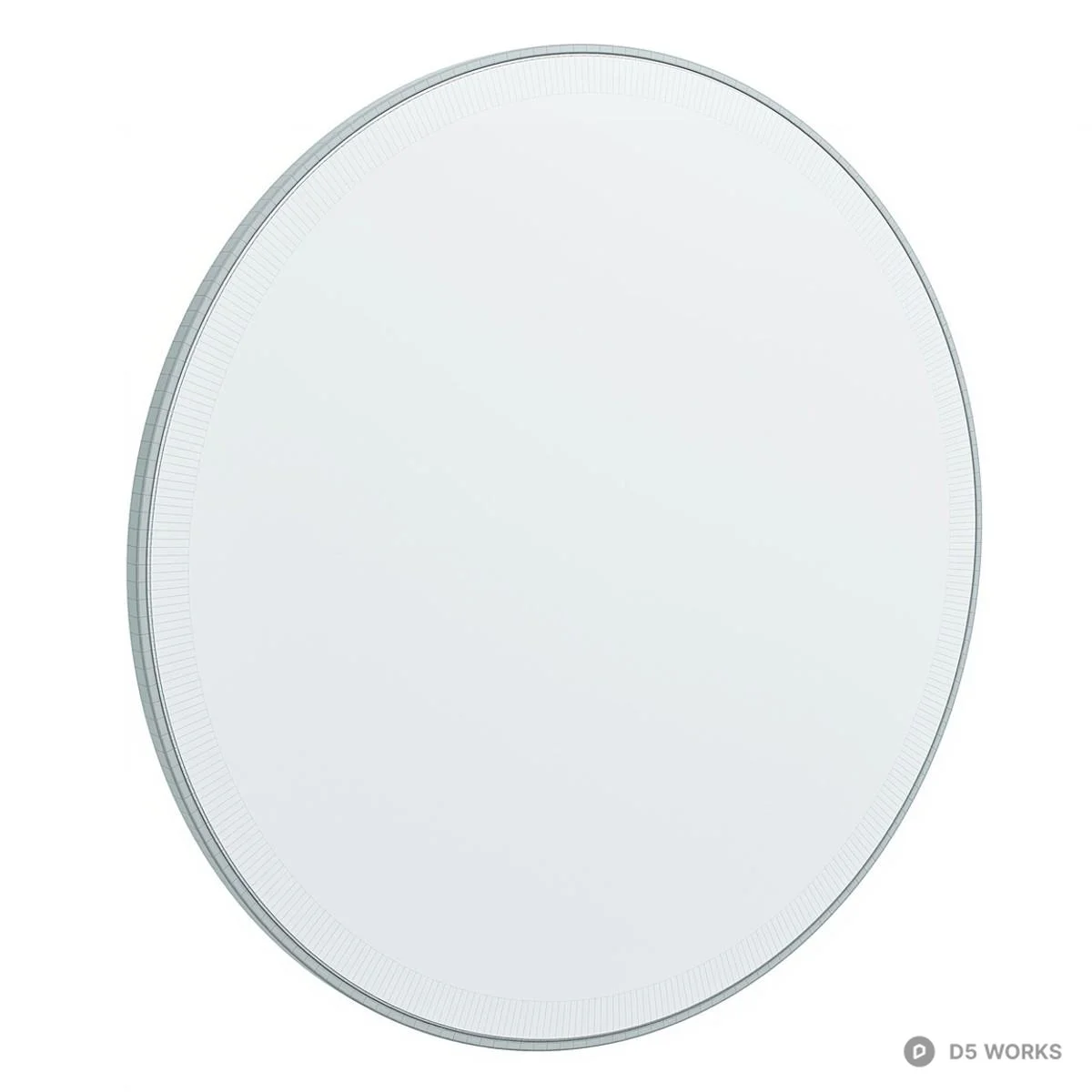 Minimalist Round Decorative Mirror 3d model thumbnail 5