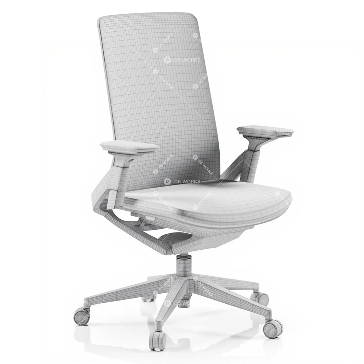 Modern Office Chair 3d model thumbnail 4