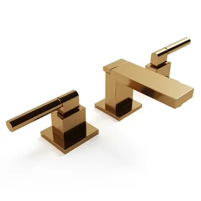 Modern Gold Faucet Set 3d model