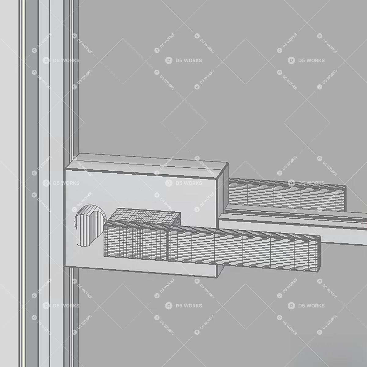 Single Door 3d model thumbnail 3