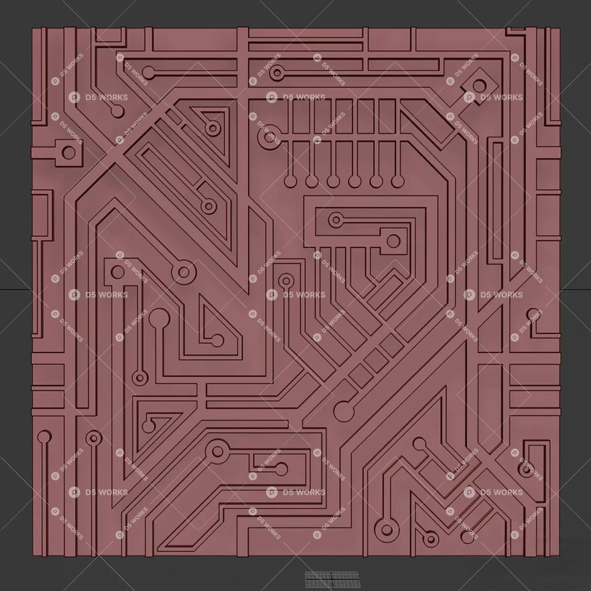 Wall Panel 3d model thumbnail 2