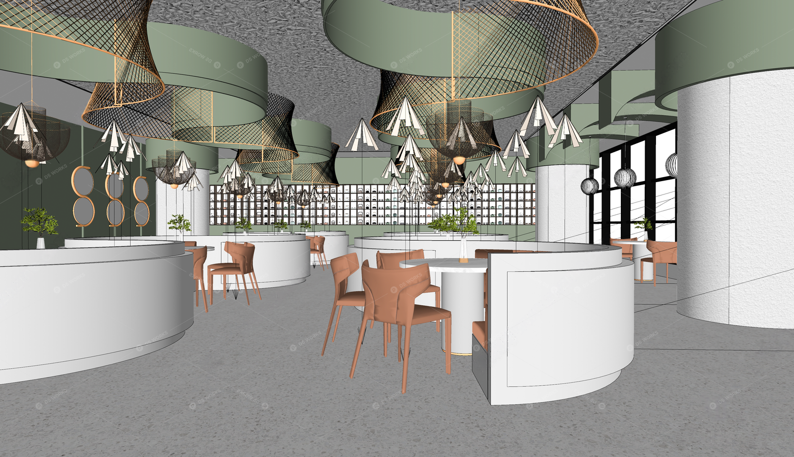 Restaurant Spaces 3D Models 2