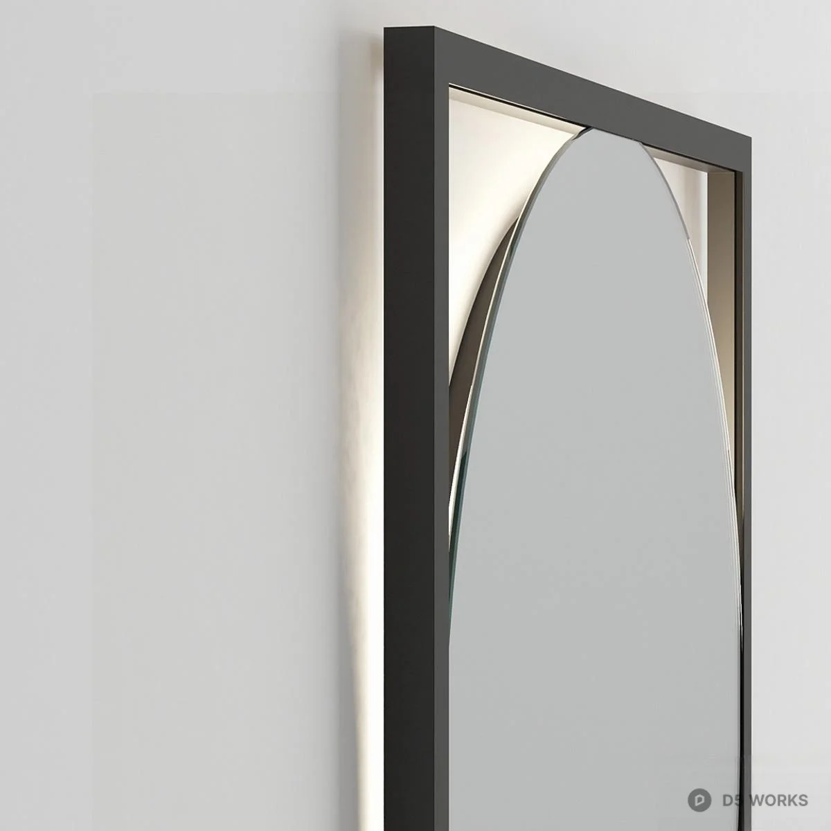 Wavy Fabric Floor Lamp 3d model thumbnail 3