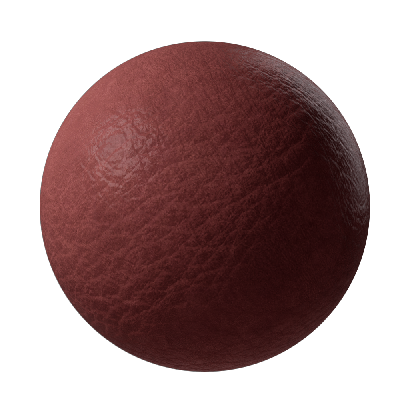 Cowhide Red matte leather