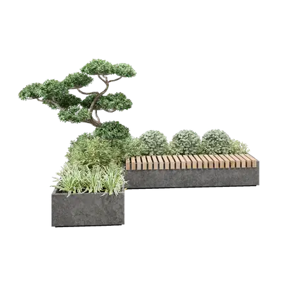 Grouped vegetation 16 3d model