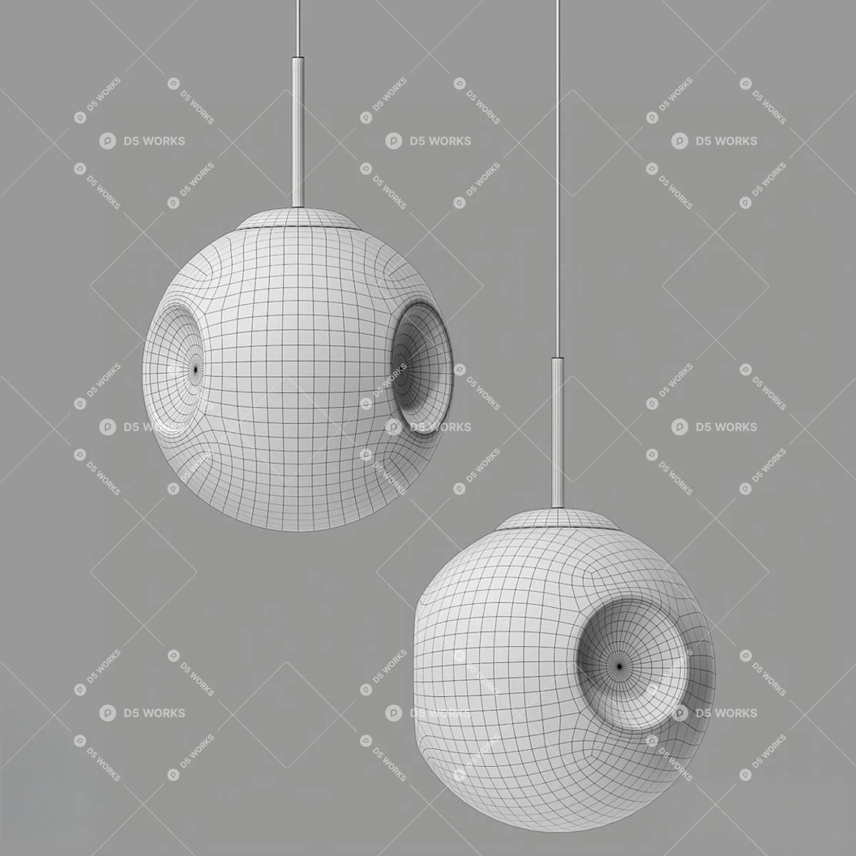 Pendant Light 3d model thumbnail 2