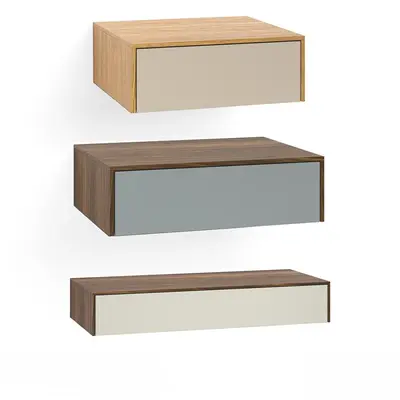 Minimalist Wall-Mounted Cabinet 3d model