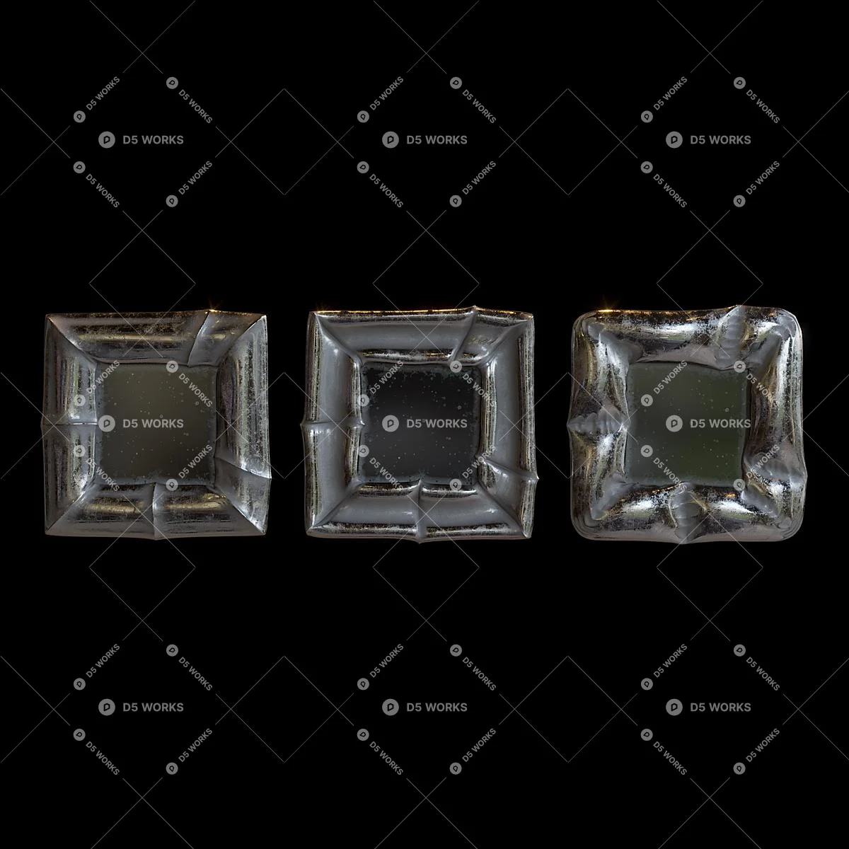 Quiet Luxury Decorative Mirror 3d model thumbnail 2