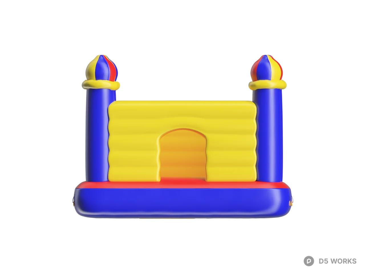 Inflatable Castle Play Structure 3d model thumbnail 2