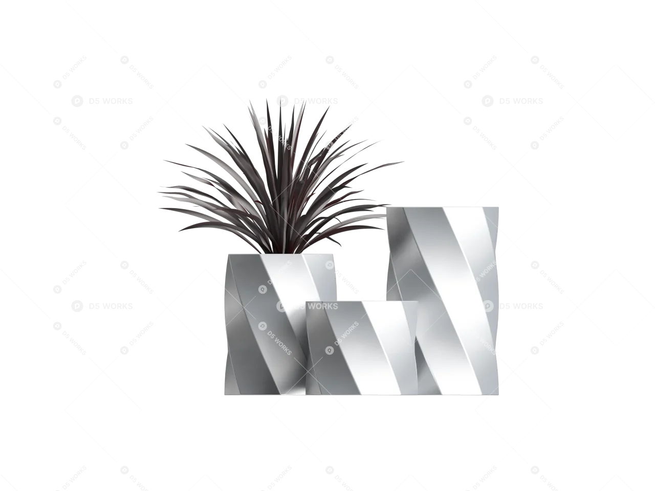 Potted Plant 3d model thumbnail 2