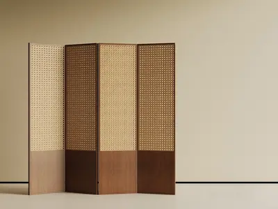 Mid-Century Modern New Chinese Screen