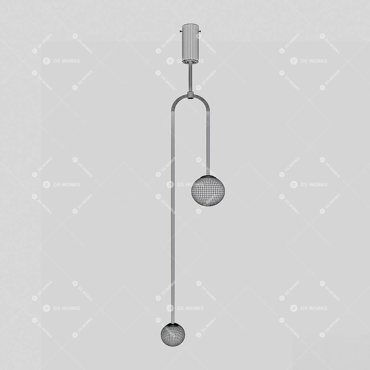 Pendant Light 3d model thumbnail 2