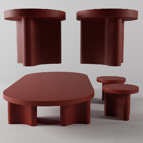 Modern Dining Table & Chairs Set