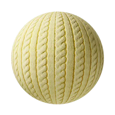 Yellow Wool Woven Striped Cloth