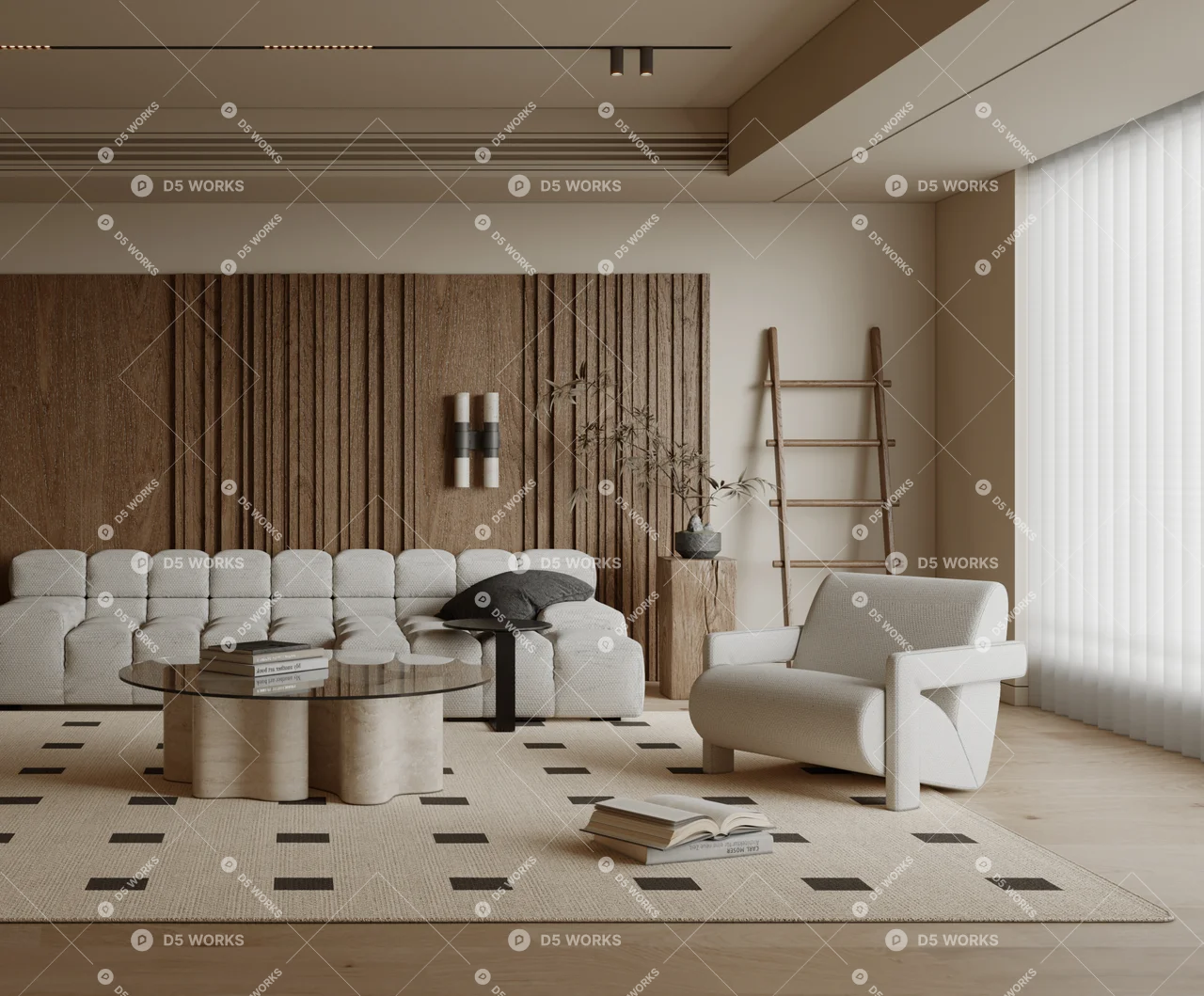 Home Living Room 3d model thumbnail 3