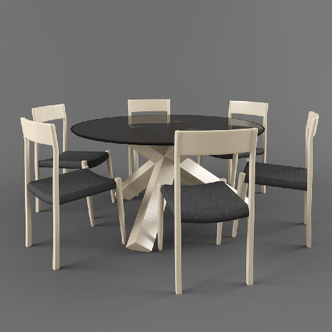Modern Outdoor Table & Chairs Set