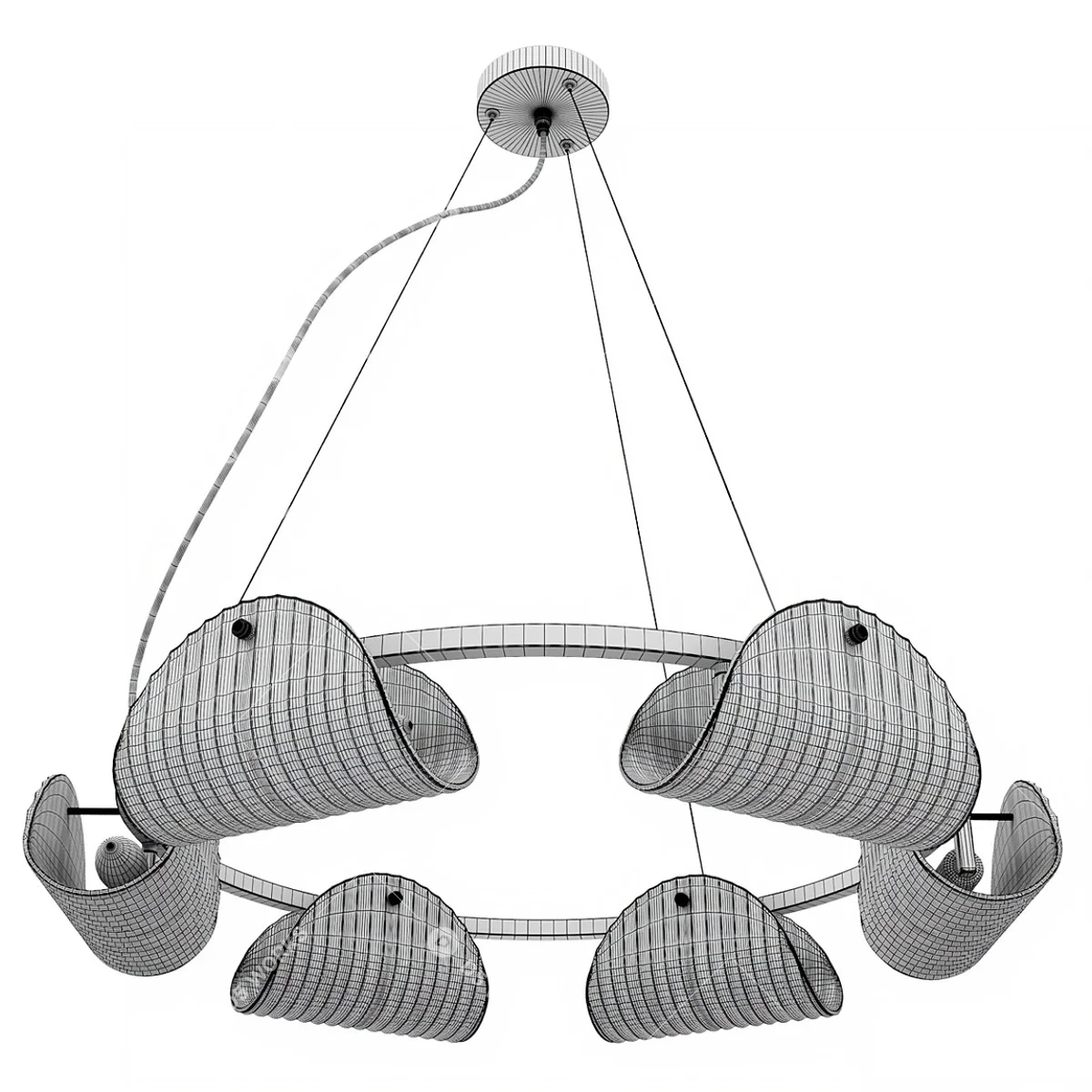 Quiet Luxury Pendant Light 3d model thumbnail 6