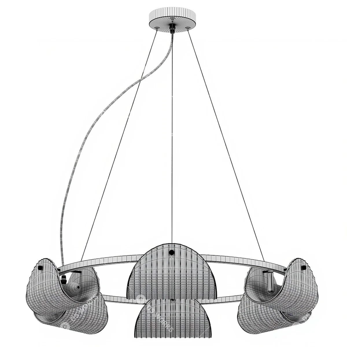 Quiet Luxury Pendant Light 3d model thumbnail 5