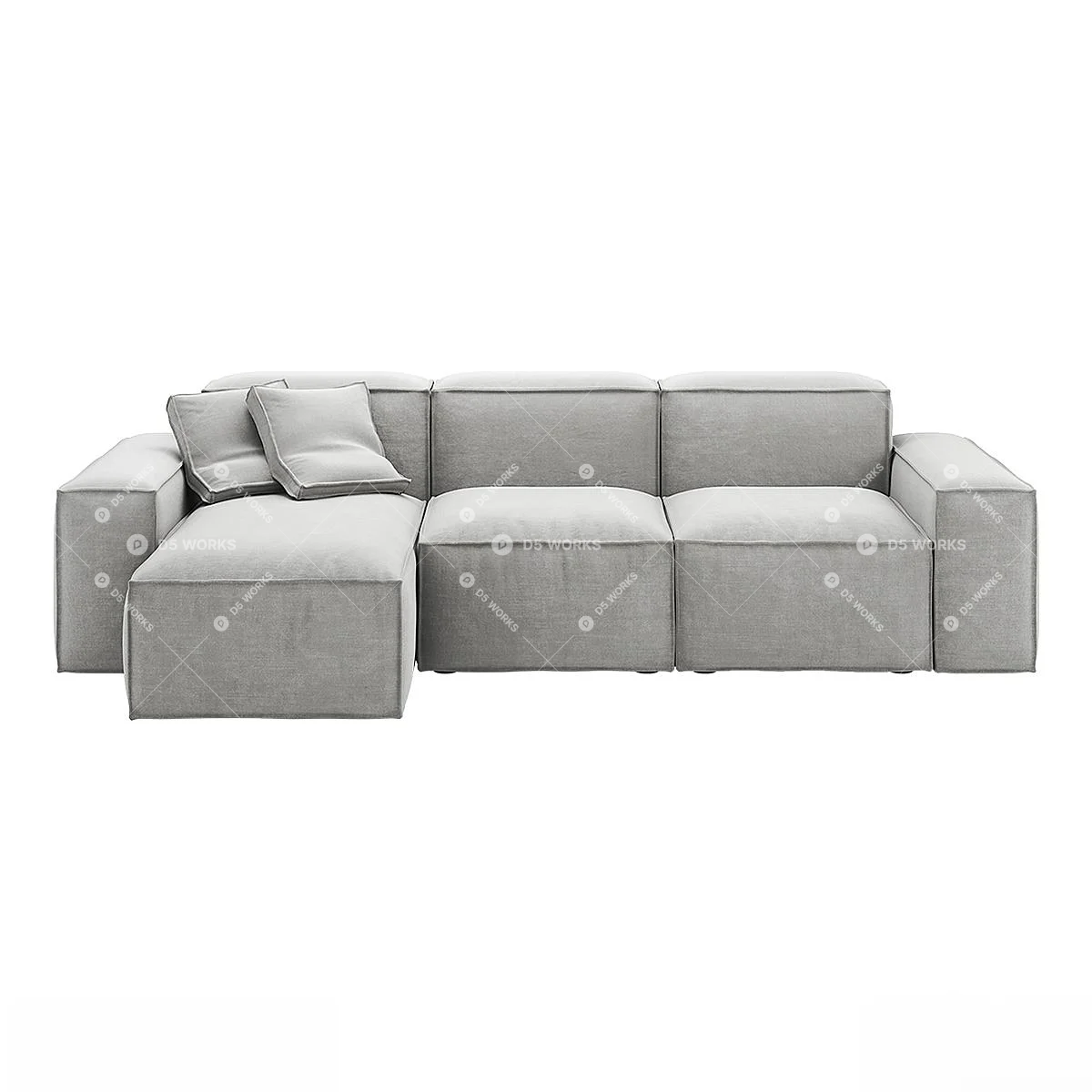 Three-seater Sofa 3d model thumbnail 2