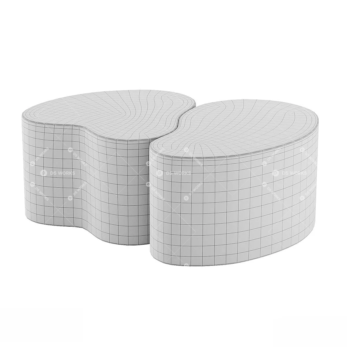 Quiet Luxury Coffee Table 3d model thumbnail 3