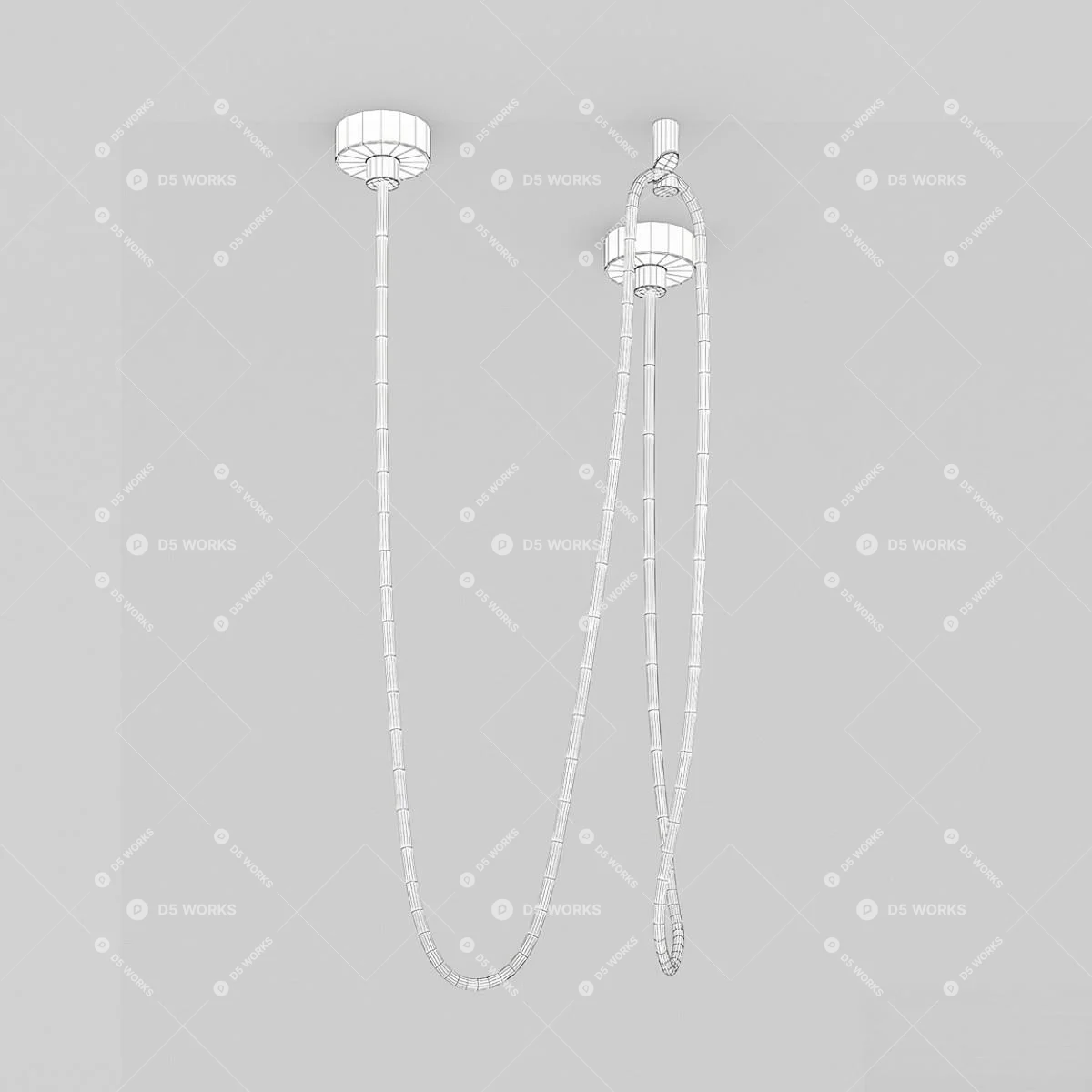 Modern Pendant Light 3d model thumbnail 2